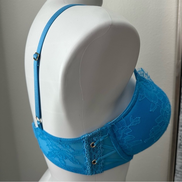 Elegant Blue Lace Bra - Picture 9 of 13